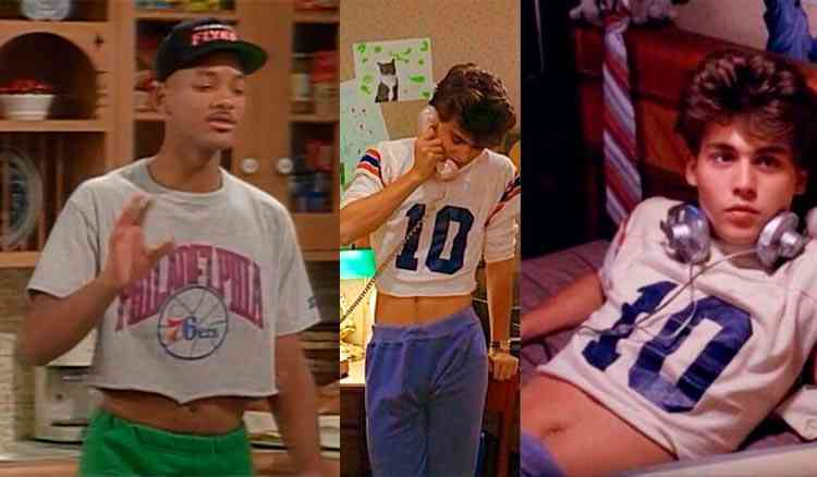 Sim, eles usavam cropped no anos 80.