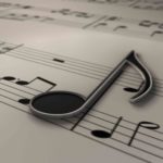 music notes background black and white wallpaper 4