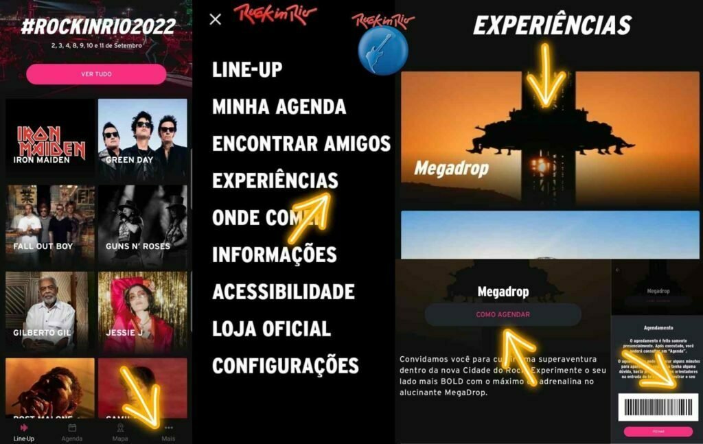 Rock in Rio 2022 - Agendamento Brinquedos