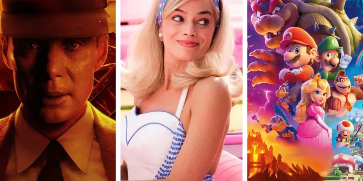 Top 10 Bilheterias de 2023 - Barbie / Oppenheimer / Super Mario Bros - O Filme