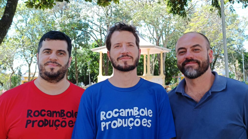 Tiago Mal, Eduardo e Diego equipe de direçaõ de Teca e Tuti