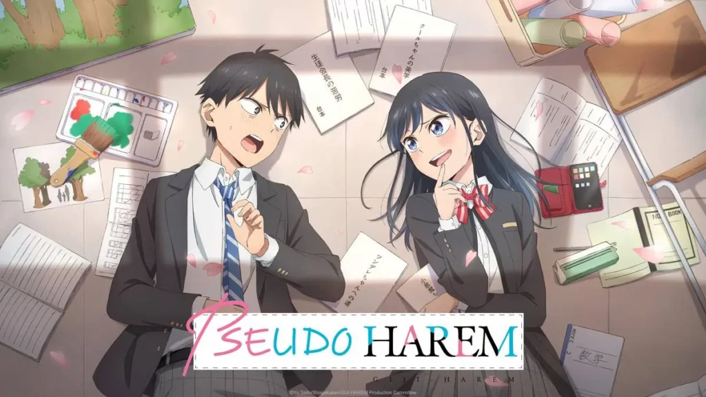 Os Piores Animes de 2024 3 giji harem pseudo harem crunchyroll
