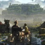 Scorpions, Judas Priest, e Europe Anunciam Show em Brasília Para 2025 Captura de tela do jogo, "Indiana Jones and the Great Circle". Acompanhamos o protagonista acompanhado em um barco em um rio cheio de nenúfares em uma selva tropical, ao fundo há uma pirâmide de aparência mesoamericana.