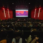 Sala de exibição no Berlinale, Urso de Ouro, festival internacional de cinema em Berlim.