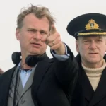 Christopher Nolan nas gravações de Dunkirk (2017).