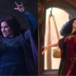 Guerreiras Mágicas de Rayearth | Anime Estreia de Graça no +SBT Neste Sábado (11) Colagem com a atriz Kathryn Hahn, à esquerda, com vestido longo azul de bruxa da feiticeira Agatha Harkness em "Agatha All Along" (2024). À direita a personagem Mother Gothel cantando com os braços abertos na torre de "Enrolados", animação da Disney de 2010. A associação das imagens em uma colagem de capa é pela informação de que a atriz interpretaria a personagem em live-action.