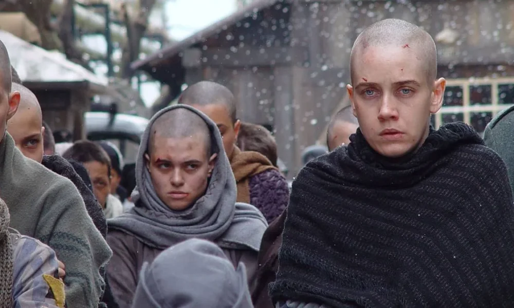 Protagonista do longa "Olga" (2004), em um campo de concentração alemão.