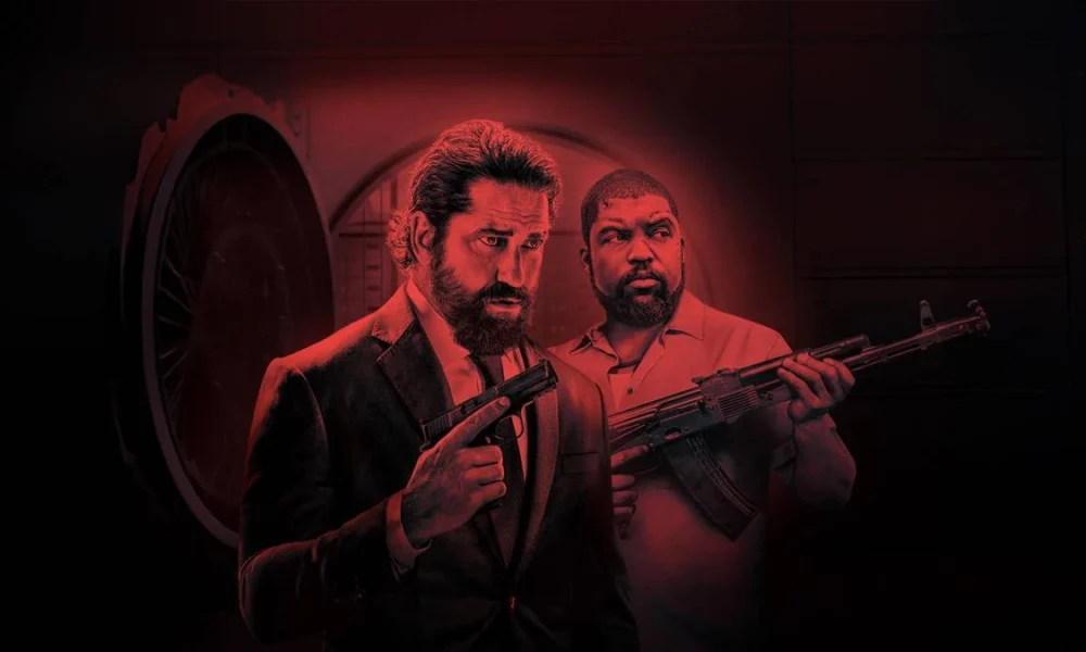 Protagonistas de "Covil de Ladrões 2" armados com um filtro vermelho.