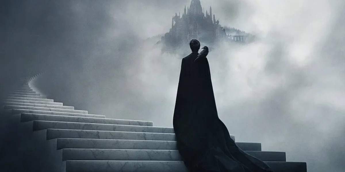 Sandman | Série é Cancelada Após 2 temporadas Protagonista de "Sandman" de costas para a câmera e encarando o seu palácio.