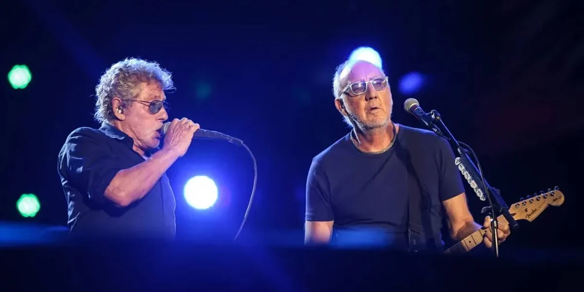 Membros do The Who em apresentação no Rock in Rio 2017.
