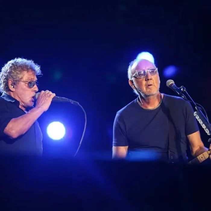 Membros do The Who em apresentação no Rock in Rio 2017.