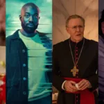 Janet McTeer em "Kaos" (Netflix), Paapa Essiedu em "Projeto Lázaro" (Prime Video), John Lithgow em "Conclave" (Prime Video), e Nick Frost em "Zombies Party - Uma Noite... de Morte" (Prime Video). Os quatro atores estarão na série de Harry Potter da HBO Max.