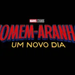 Logo em português, em fundo preto, do 4º filme do Homem Aranha.