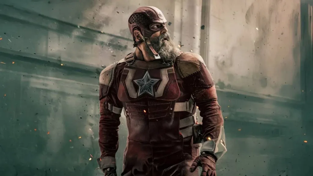 Conheça os Thunderbolts*: Nova Equipe do MCU 6 Imagem Promocional do Guardião Vermelho em "Thunderbolts*".