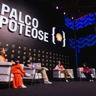 Paula Pimenta, Aimee Oliveira e Vitor Martins na Bienal do Livro Rio 2025