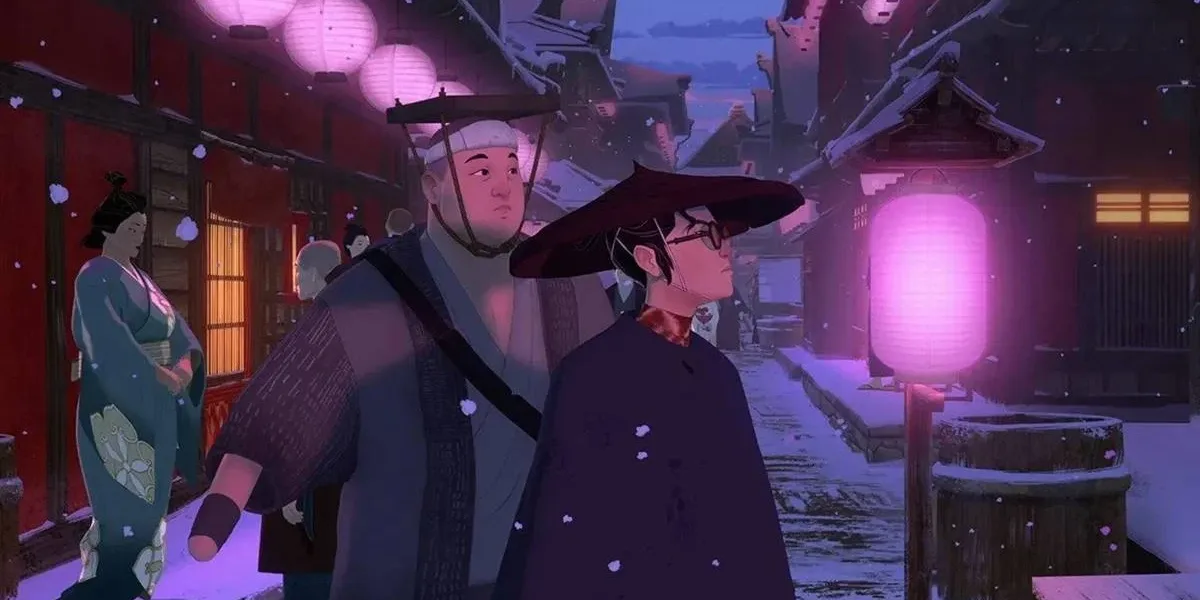 Samurai de Olhos Azuis | A Volta de Uma Obra Prima da Animação pela Netflix Imagem captura de tela usada como divulgação da primeira temporada da animação da Netflix "Samurai de Olhos Azuis".