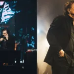 Fábio Jr. em apresentação no Allure Music Hall em 2025, colagem de duas fotos com cantor no palco.