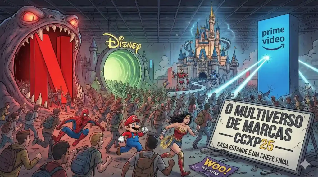 Como Sobreviver à CCXP25 | Seu Guia Definitivo para Vencer o Apocalipse Geek Sem Perder a Sanidade (ou os Brindes) 1 CCXP25 - Marcas