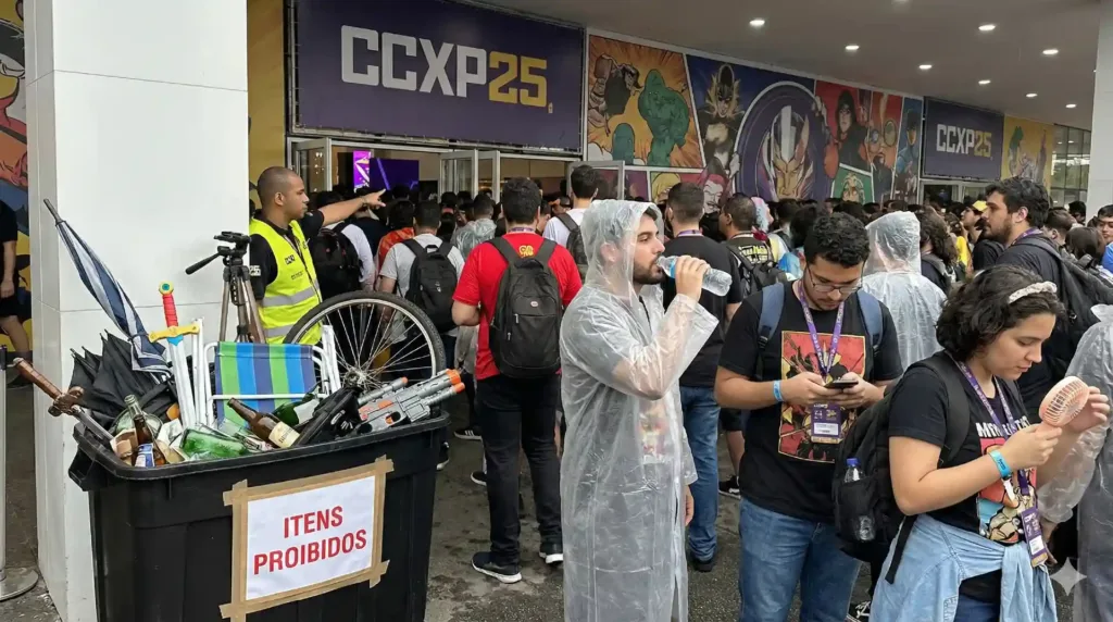 Como Sobreviver à CCXP25 | Seu Guia Definitivo para Vencer o Apocalipse Geek Sem Perder a Sanidade (ou os Brindes) 3 CCXP25 - Proibidos