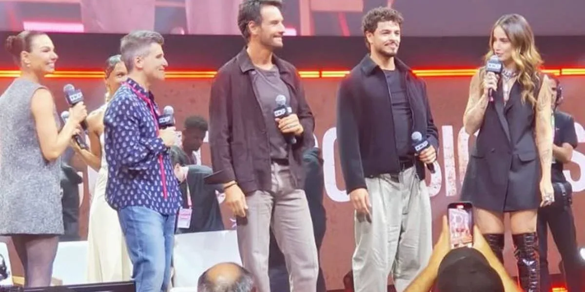 Elenco de "Corrida dos Bichos", filme de 2026, na CCXP25.