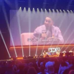 Painel da série Fallout na CCXP25