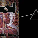 Colagem com as capas dos álbuns "Lateralus" e "Dark Side Of The Moon", respectivamente do Tool e Pink Floyd. Matéria de lista dos discos progressivos obrigatórios.