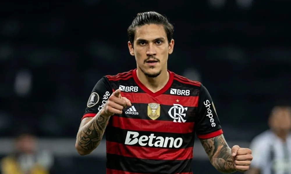 Pedro do Flamengo para o jogo do contra o Fluminense dia 12/04/26. Imagem gerada por IA.