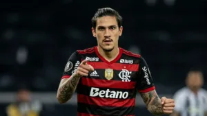 Pedro do Flamengo para o jogo do contra o Fluminense dia 12/04/26. Imagem gerada por IA.