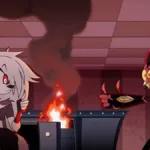 Captura de tela promocional da S2E12 de Helluva Boss: "Mastermind".