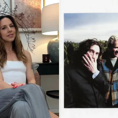 Colagem com Melanie C à esquerda e membros do Red Hot Chilli Peppers à direita na promoção do "By The Way". Ela foi inspiração para banda; entenda história.