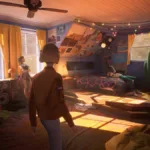 Personagens de "Mixtape" em um quarto de manhã, espalhados por ele, de pé olhando para o nada, caminhando, deitado numa cama brincando com uma bola entediado.