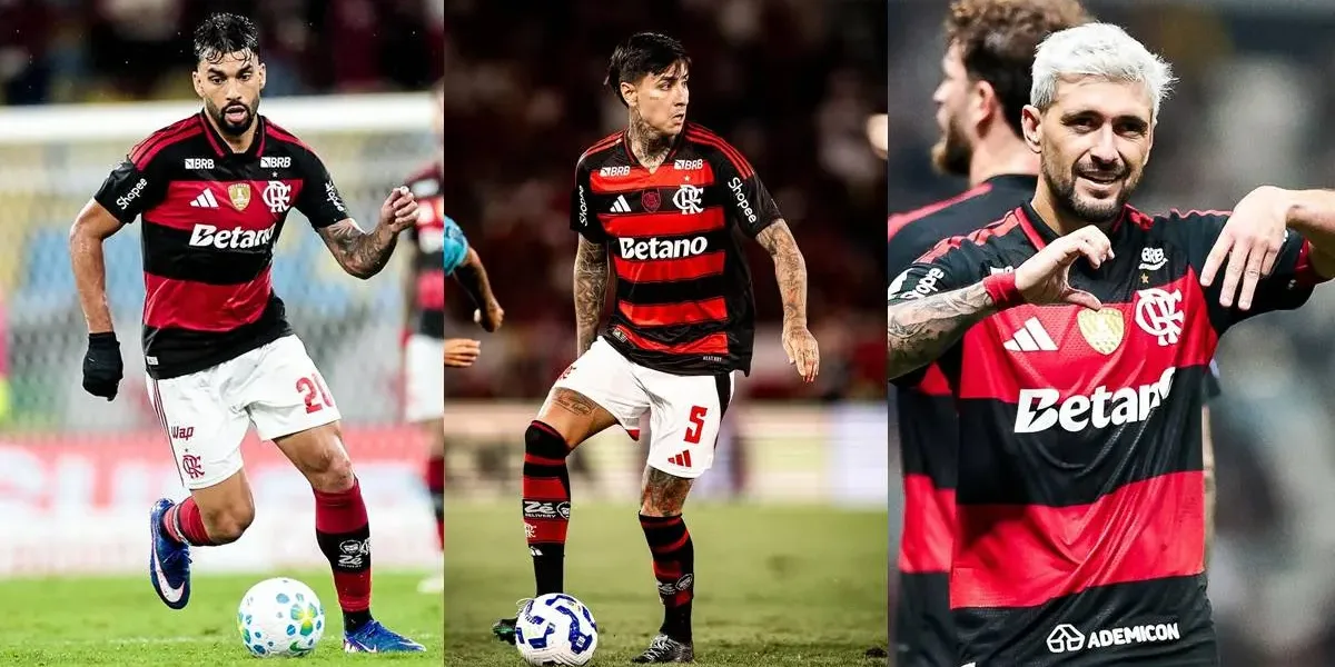Flamengo divulga relacionados para jogo pela Libertadores; Arrascaeta, Erick e Lucas Paquetá seguem em recuperação.