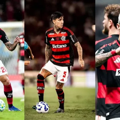 Flamengo divulga relacionados para jogo pela Libertadores; Arrascaeta, Erick e Lucas Paquetá seguem em recuperação.