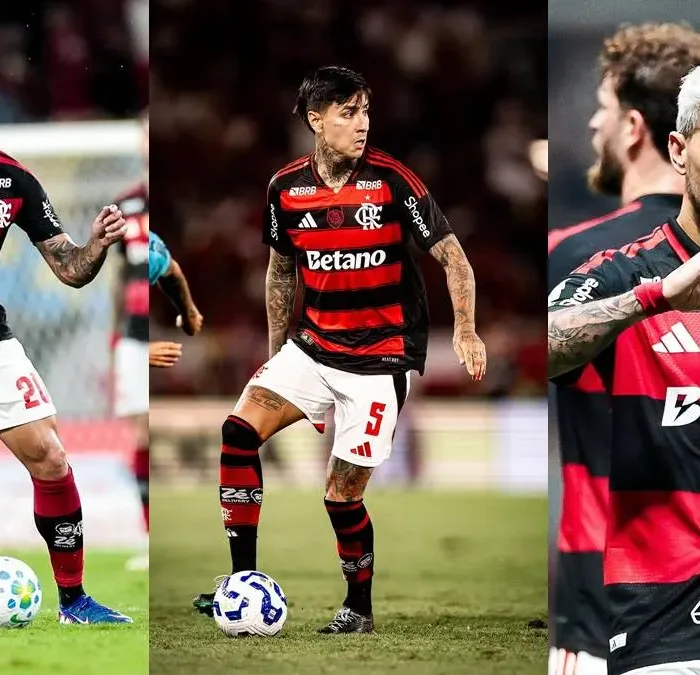 Flamengo divulga relacionados para jogo pela Libertadores; Arrascaeta, Erick e Lucas Paquetá seguem em recuperação.