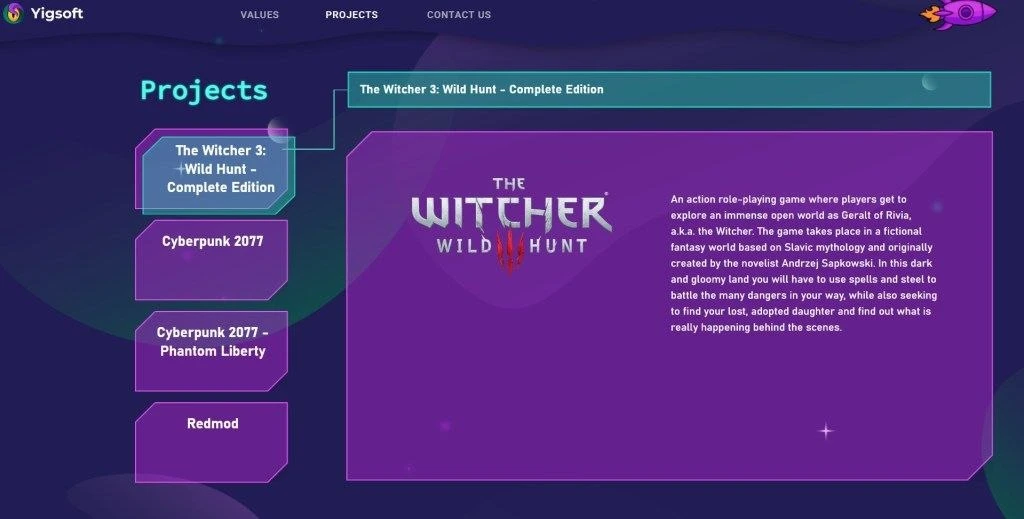 Imagem projetos Redanian Intelligence, The Witcher.