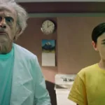 Campanha promocional da Adult Swim estrelada por Christopher Lloyd como Rick Sanchez e Jaeden Martell como Morty em laboratório.
