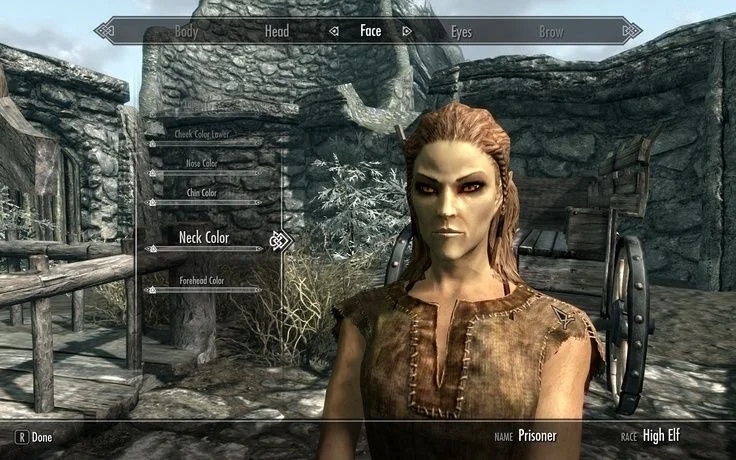 Por Que "The Elder Scrolls V: Skyrim" Ainda é Um Refúgio Emocional 3 Imagem de "The Elder Srolls V: Skyrim" com uma vendedora em caixa de diálogo.