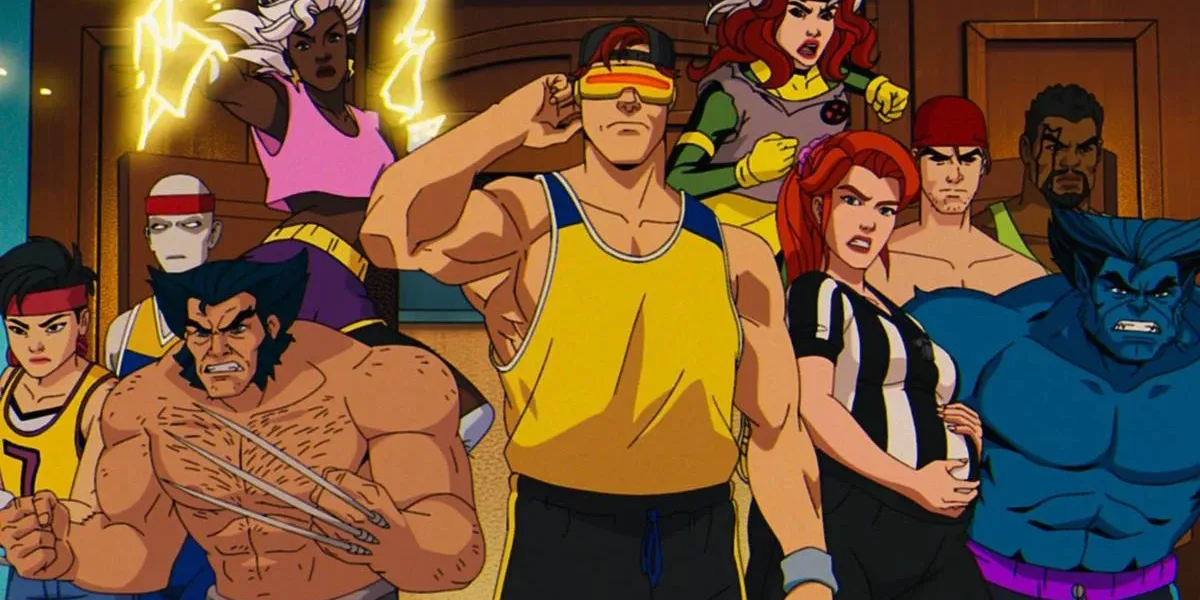 X-Men ’97 | Marvel Divulga Trailer e Confirma Data de Çançamento da 2ª Temporada Esta é uma cena da série de animação X-Men '97, continuação direta da animação dos anos 90. Mutantes com Ciclope ao centro.