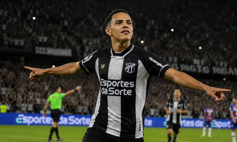 Melk do Ceará comemorando gol - IA