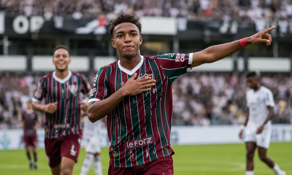 Paulinho comemorando gol pelo Fluminense em Imagem Gerada Por IA