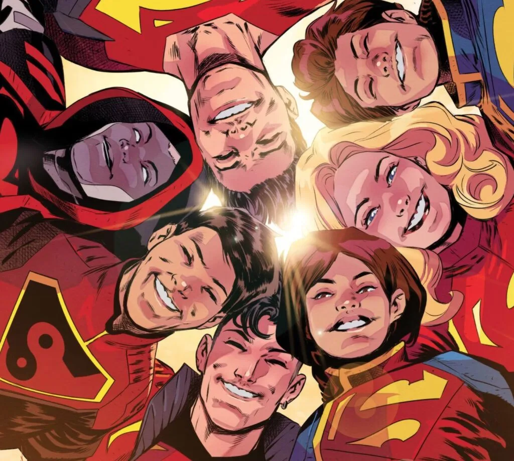 Supergirl | Peter Safran confirma a "Super-Família" no novo DCU 1 Super Family on the variant cover of Action Comics 1052 1024x917 1