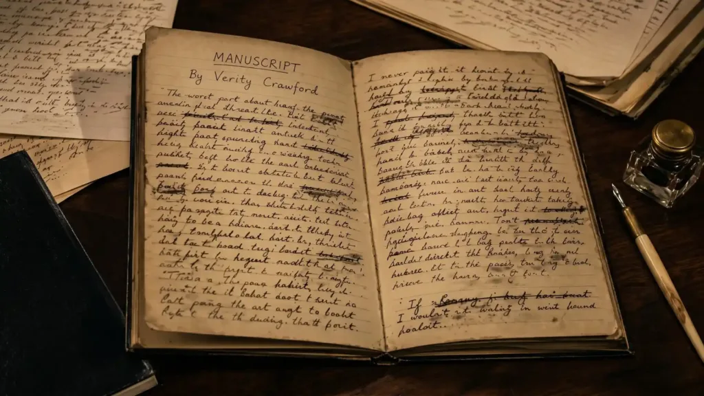 Verity | Carta ou manuscrito: qual será a verdade? 2 Verity Manuscrito