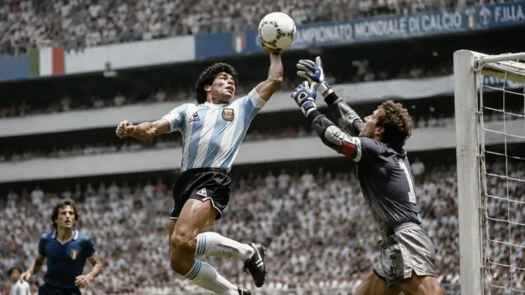 Copa do Mundo | As Polêmicas Históricas que Marcaram os Mundiais da FIFA 3 Copa do Mundo - Gol de Mão do Maradonna