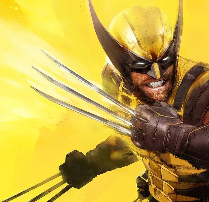 Esta é uma imagem promocional do jogo Marvel's Wolverine com o protagonista em destaque mostrando as garras. O título está sendo desenvolvido pela Insomniac Games. O lançamento está previsto para o final de 2026.