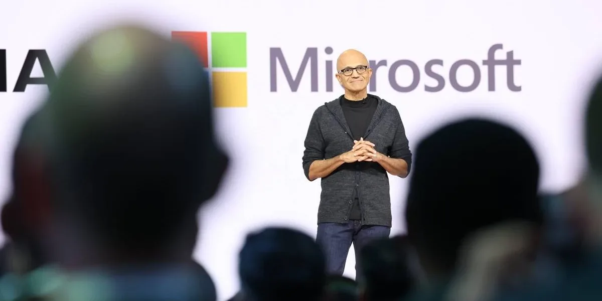 Build 2026 | Microsoft Apresenta Novas Apostas em IA, Computação Quântica e Windows Build 2026 Microsoft Satya Nadella 1