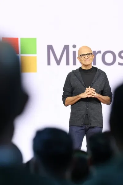Build 2026 | Microsoft Apresenta Novas Apostas em IA, Computação Quântica e Windows Build 2026 Microsoft Satya Nadella 1