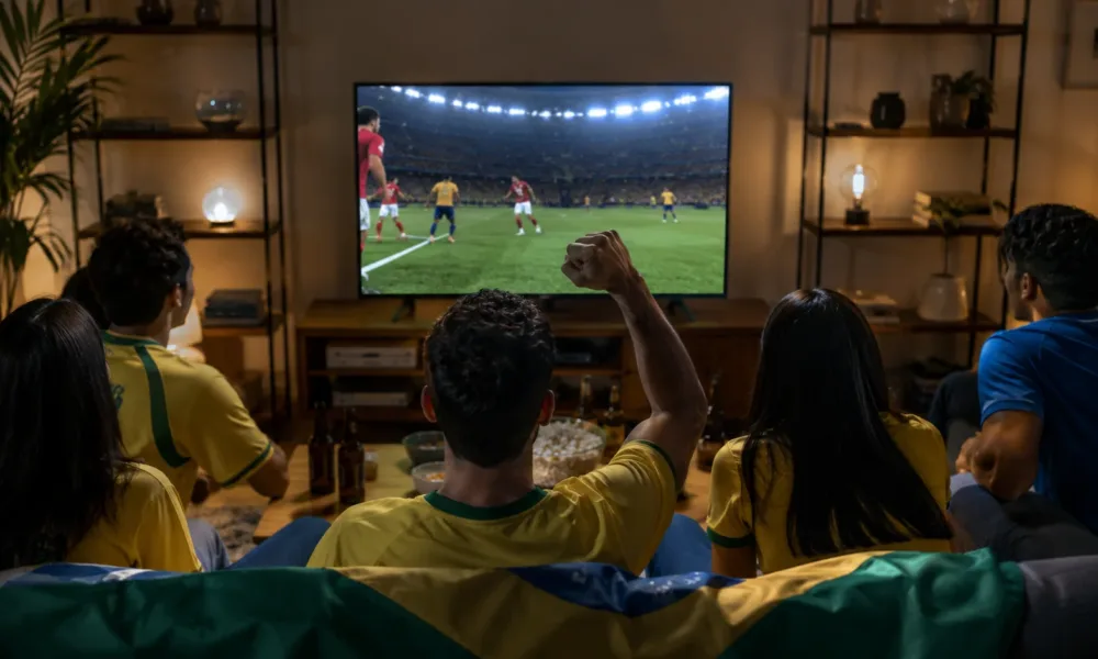 Copa do mundo: Pessoas assistindo a copa