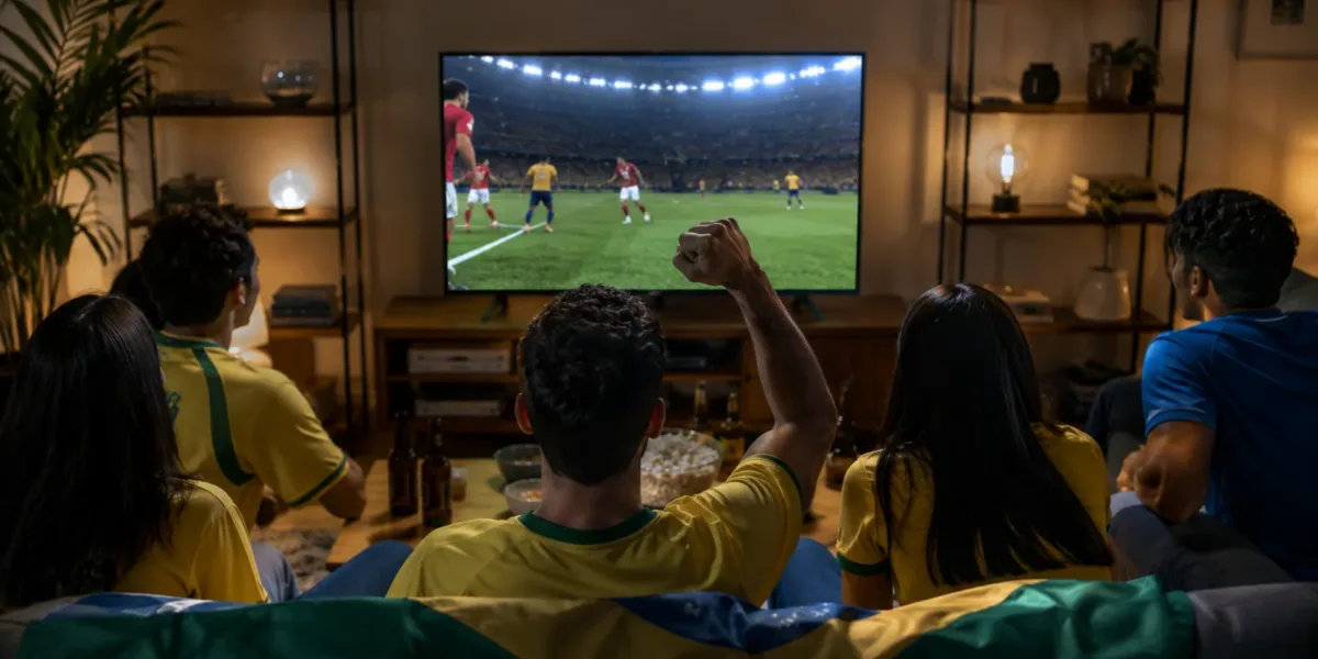 Copa do Mundo | A Nova Geração Acompanha o Mundial de um Jeito Completamente Diferente Copa do mundo: Pessoas assistindo a copa