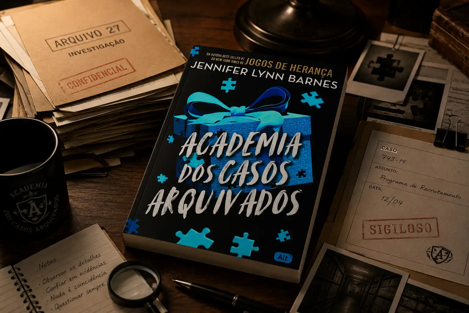 Academia dos Casos Arquivados | Onde Cada Detalhe Esconde uma Respostas 3 Foto da capa do livro