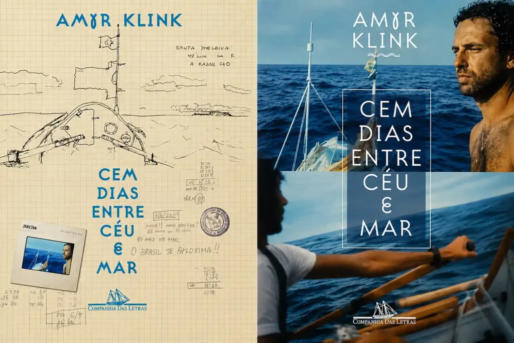 100 Dias | Filme Inspirado em Amyr Klink Ganha Painel Especial na FLIP 3 Capas dos livros Cem Dias Entre Céu e Mar